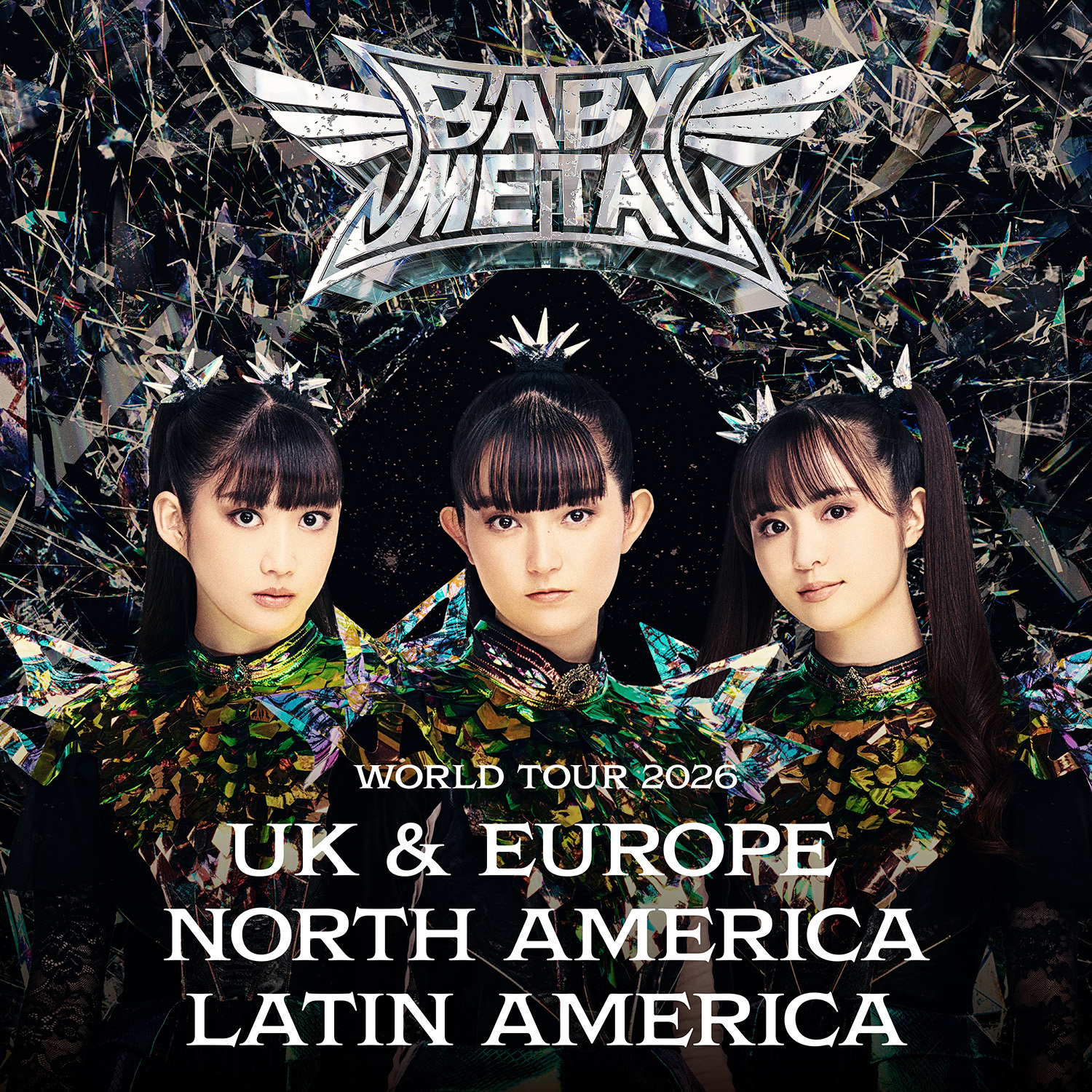 Babymetal live tour poster 2026
